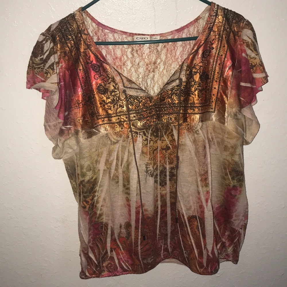 Cato Fall Ombré Shirt
